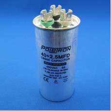 Конденсатор 40 + 2,5 мкф 450v (CBB65-40/2,5-450V) / металл