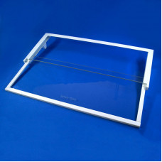 Полка стеклянная для холодильника Haier (0530024937) 530024937 / c обрамлением раздвижная  489х205мм, 374 мм