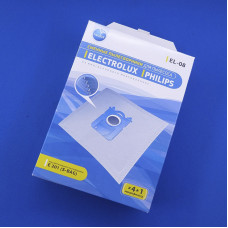 Мешки пылесборники одноразовые для пылесоса Electrolux, Philips (EL-08) E 201 / 4 шт/уп